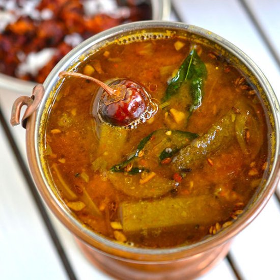 Vendakkai Sambar|Okra Sambar