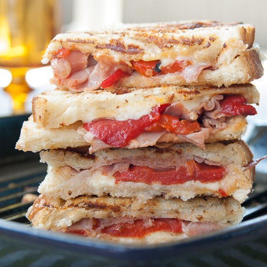 Roasted Red Pepper Grilled Cheese