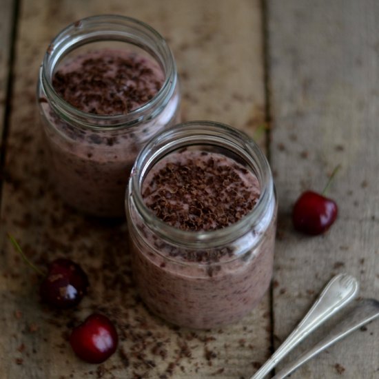 Cherry Chia Mousse