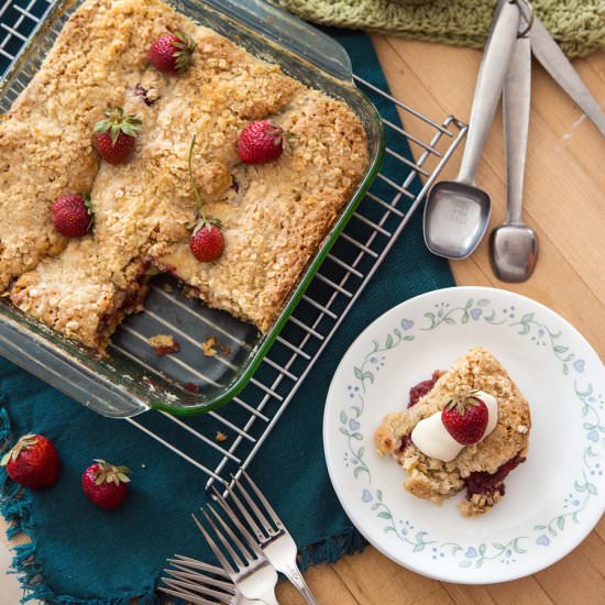 Strawberries & Cream Coffee Cake