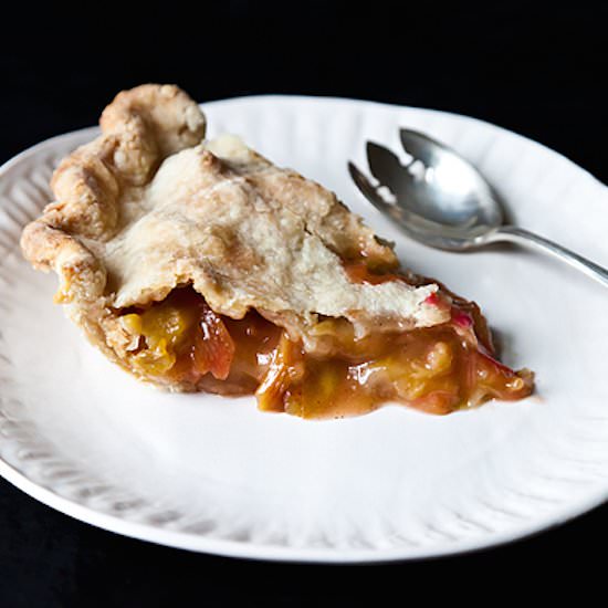 Straight-Up Rhubarb Pie