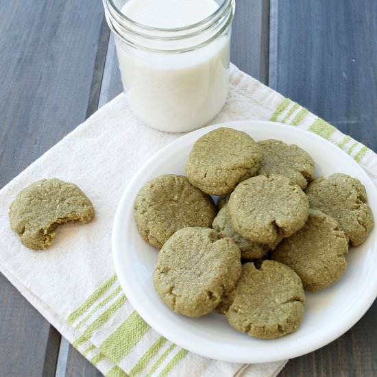 Green Tea Almond Cookies