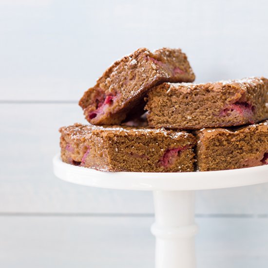 Brown Butter Strawberry Blondies