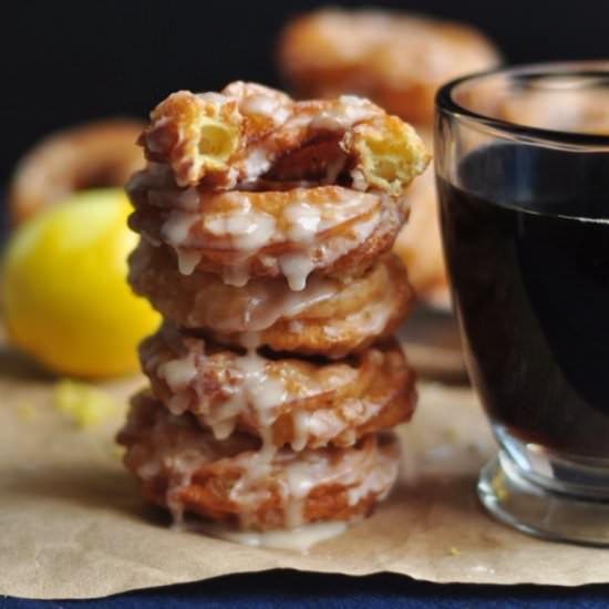 Crullers with Bourbon and Lemon