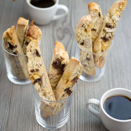 Salted Dark Chocolate Biscotti