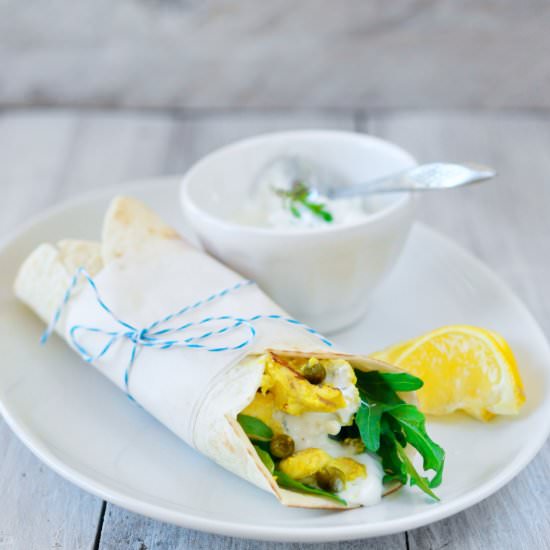 Wrap tandoori chicken