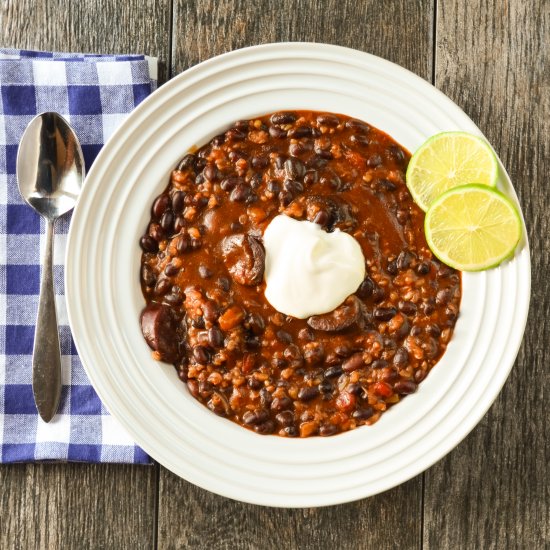 Sausage Black Beans and Rice