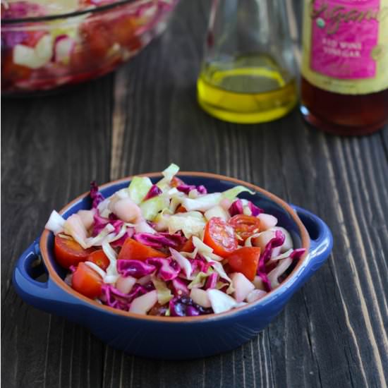 Cucumber Tomato Coleslaw