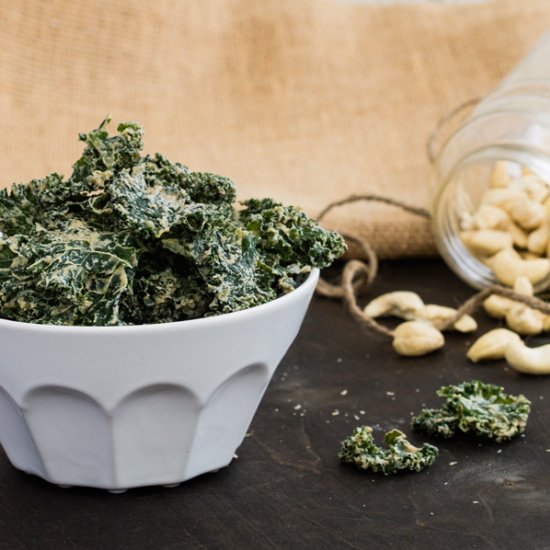 Sour Cream & Onion Kale Chips