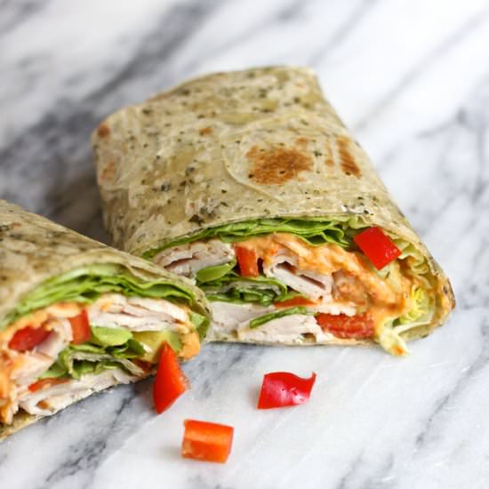 The Hummus Turkey Wrap