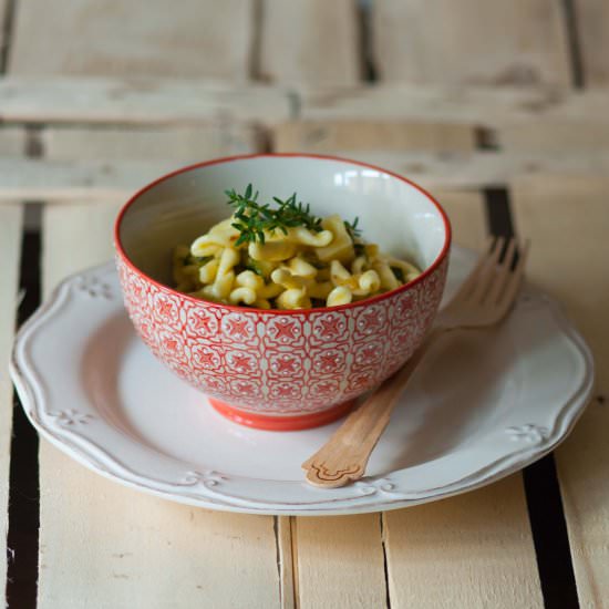 Cold Pasta with Zucchini and Thyme