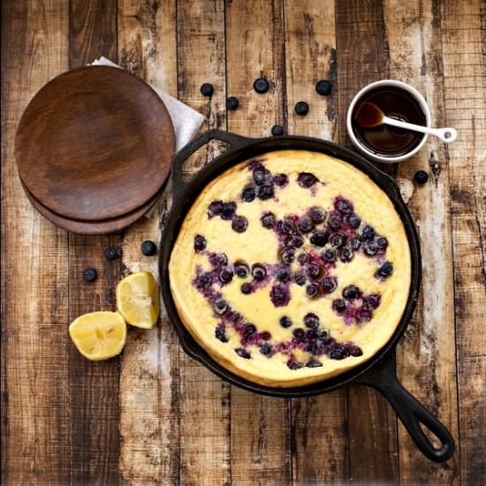 Blueberry Lemon Ricotta Pancake