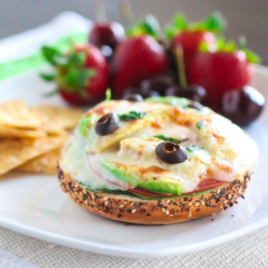 Garden Vegetable Bagel Melts