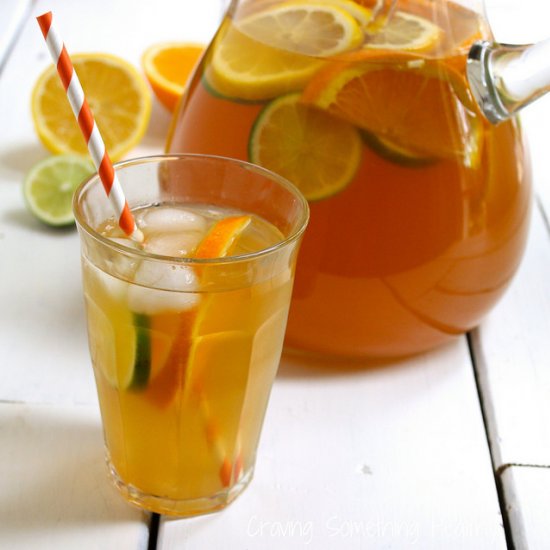 Citrus Spiked Chai Sun Tea