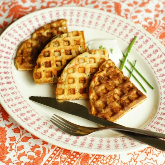 Smoked Salmon Waffles