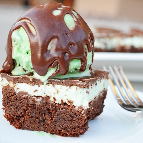 Gluten Free Mint Chocolate Brownies