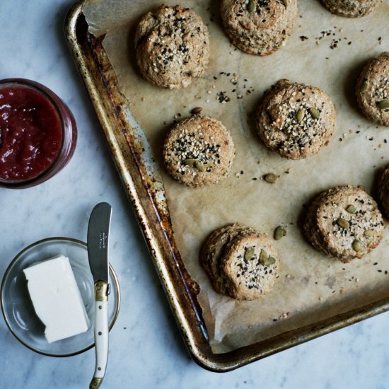 Seeded Tahini Scones