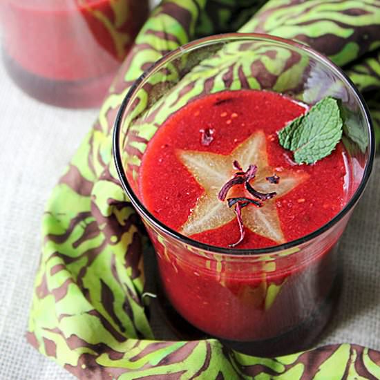 Hibiscus Superflower Berry Smoothie