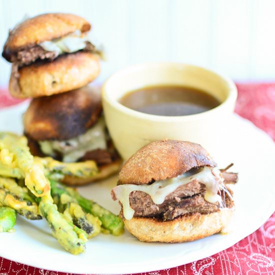 Slow Cooker French Dip Sandwiches