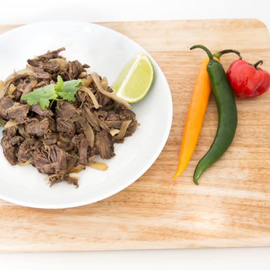 Cuban Shredded Beef: Vaca Frita