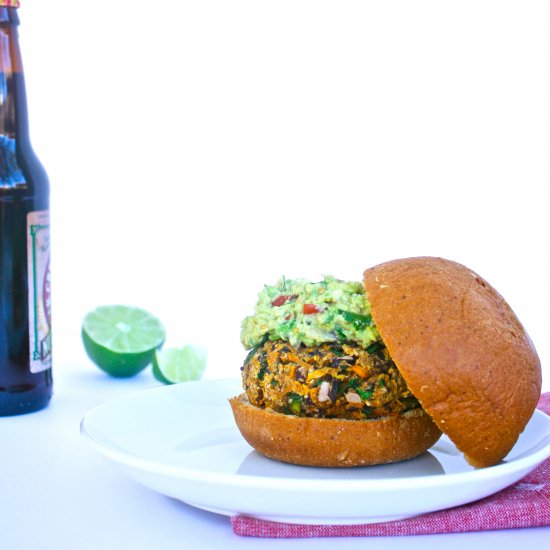 Mexican-Inspired Veggie Burgers