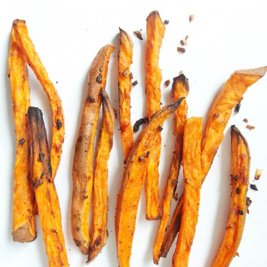 Beer-Marinated Sweet Potato Fries