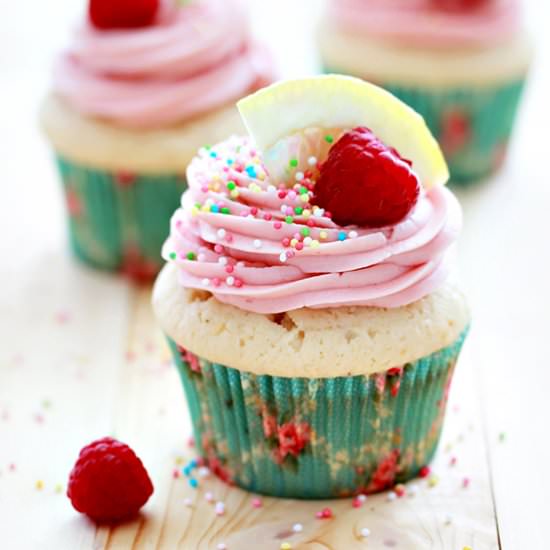 Lemon Raspberry Cupcakes