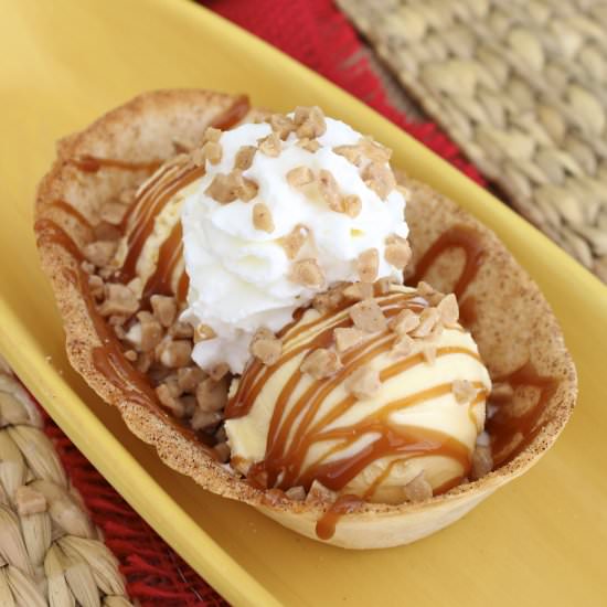 Toffee Taco Sundaes