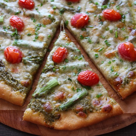 Whole Wheat Spring Pizza