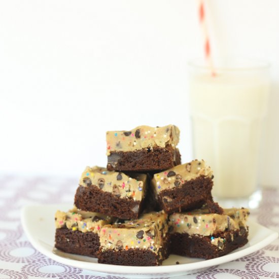 Cake Batter Cookie Dough Brownies