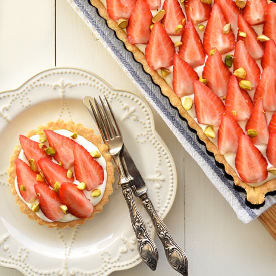 Strawberry and Mascarpone Tart