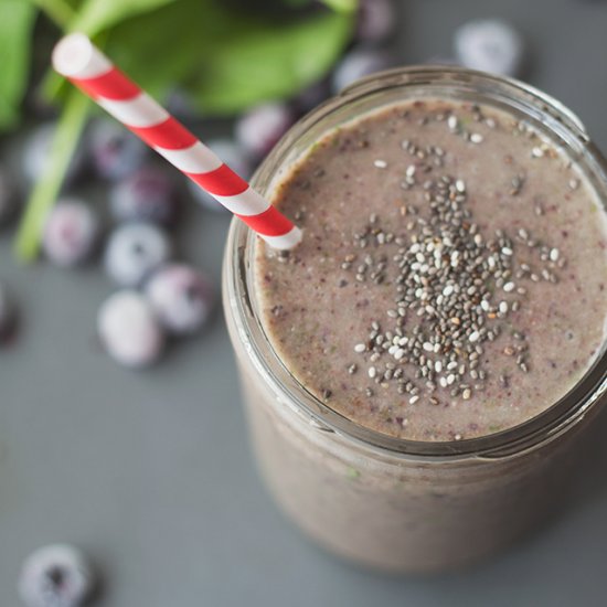 Blueberry Spinach Super Smoothie