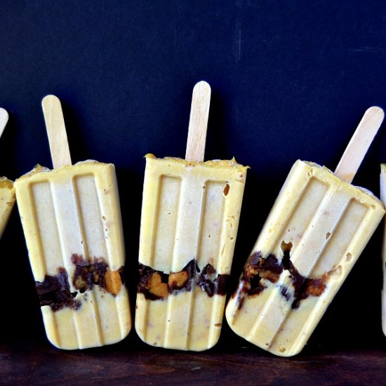 Peanut Butter Cup Pudding Pops