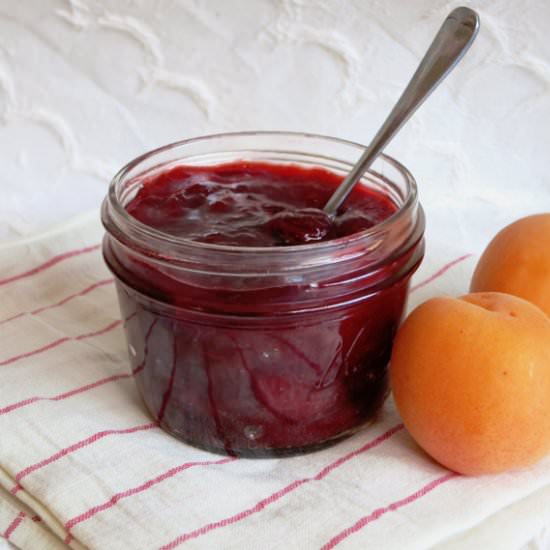 Cherry Apricot Pan Jam