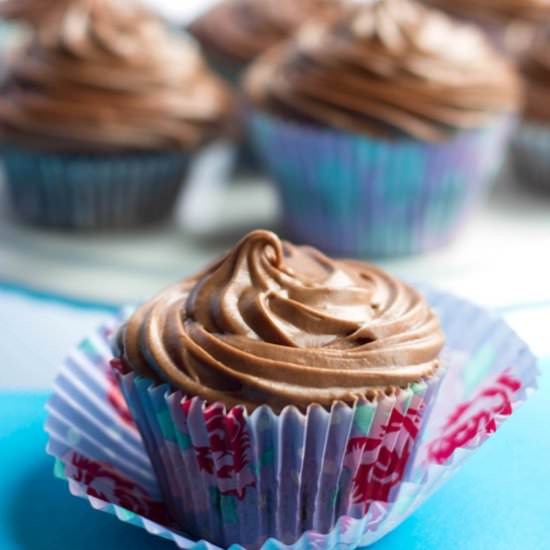 Chocolate Cupcakes with Chocolate