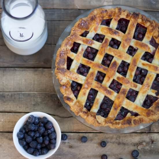 Homemade Blueberry Pie