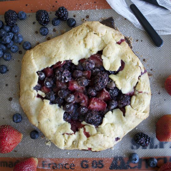 Out of the Pan Triple Berry Pie