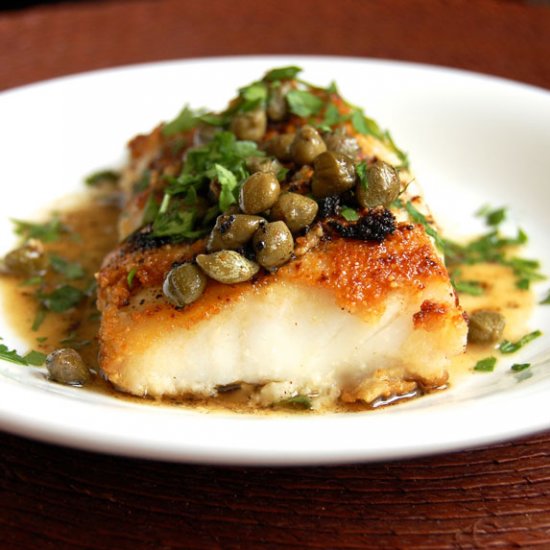 Simple Cod Piccata