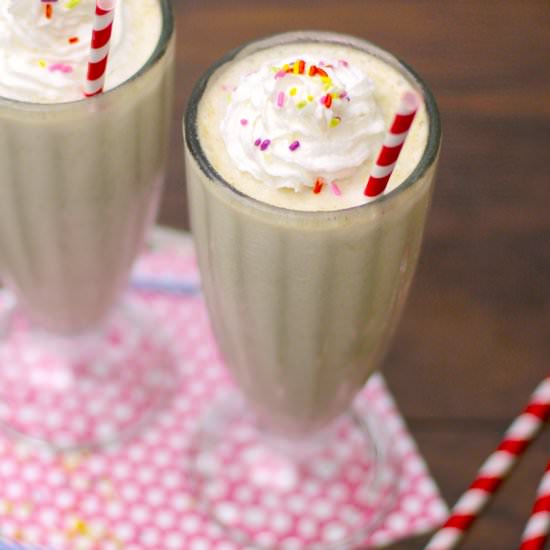 Skinny Cake Batter Milkshake