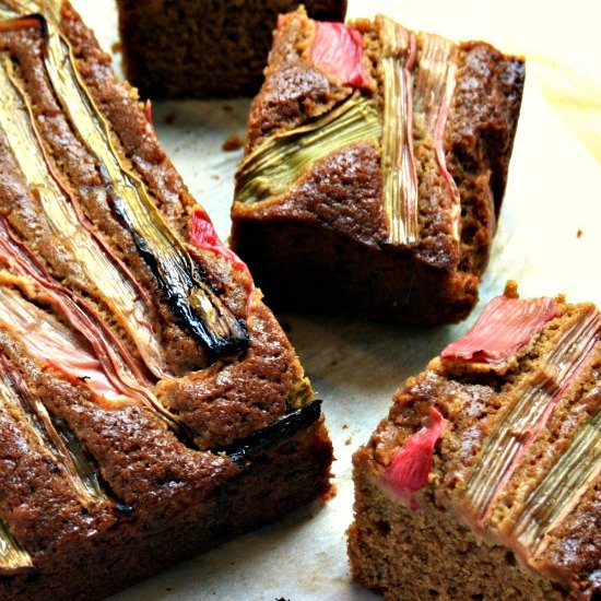 Rhubarb Gingerbread