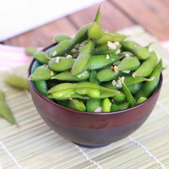 Chili Garlic Edamame