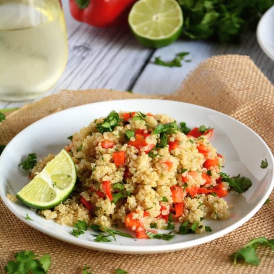 Red Pepper and Lime Quinoa Salad