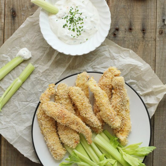 Baked Panko Crusted Chicken Fingers