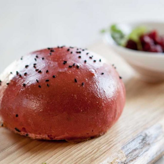 Beetroot Brioche Buns