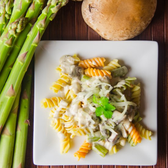 Pasta with Portobello Mushrooms