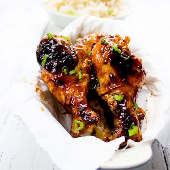 Grilled Honey BBQ Drumsticks