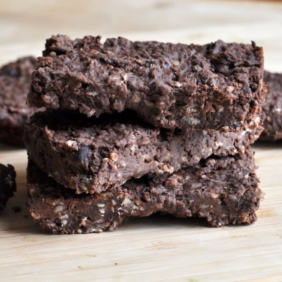 Black Bean and Oatmeal Brownies