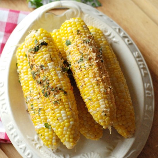 Corn with Chile Cheese Mayo