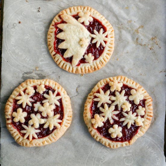 Strawberry Floral Tarts