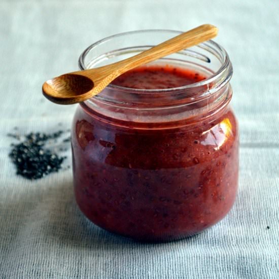 Rhubarb Orange Chia Jam